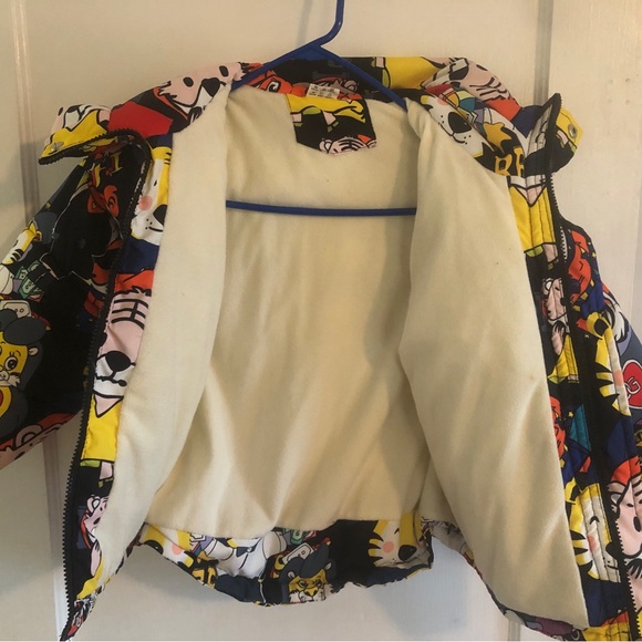 ✨As New✨ Kids Cartoon Puffy Jacket - sz 9/10 - Picture 7 of 9